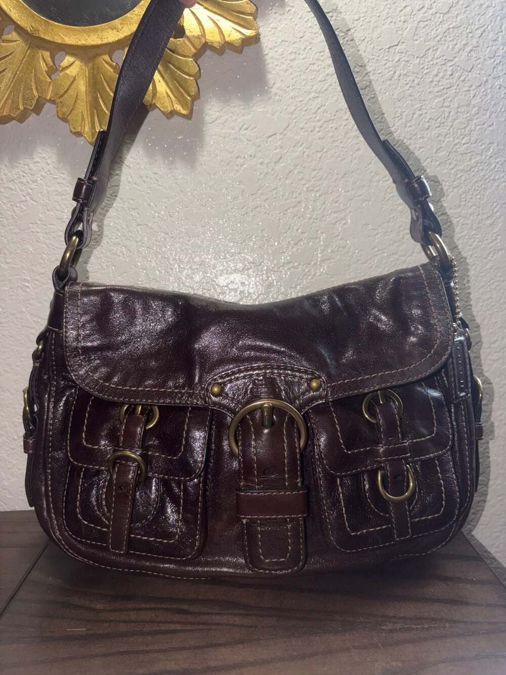 Coach Legacy Collection Garcia Medium Flap Shoulder Bag